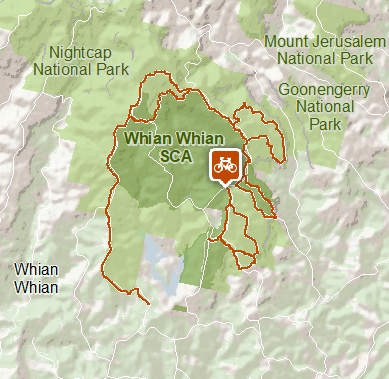 Whian Whian mountain biking trails