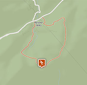 Rock Creek snowshoe track